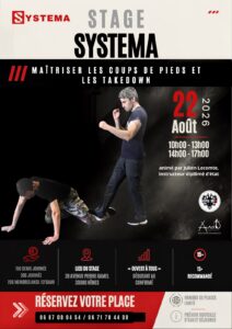 Stage de Systema à Nîmes: Coups de pieds et takedowns @ Academie Nimoise de self defense